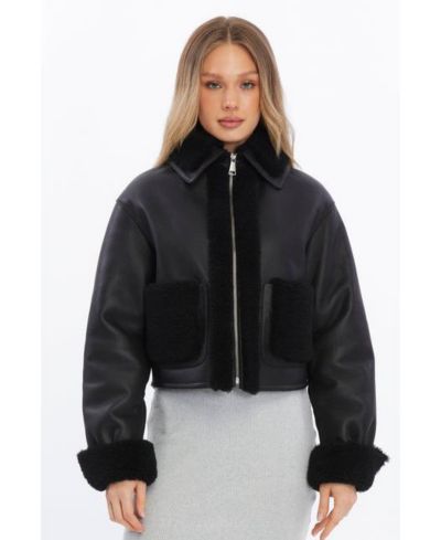 Furniq UK Women's Julia Shearling Jacket