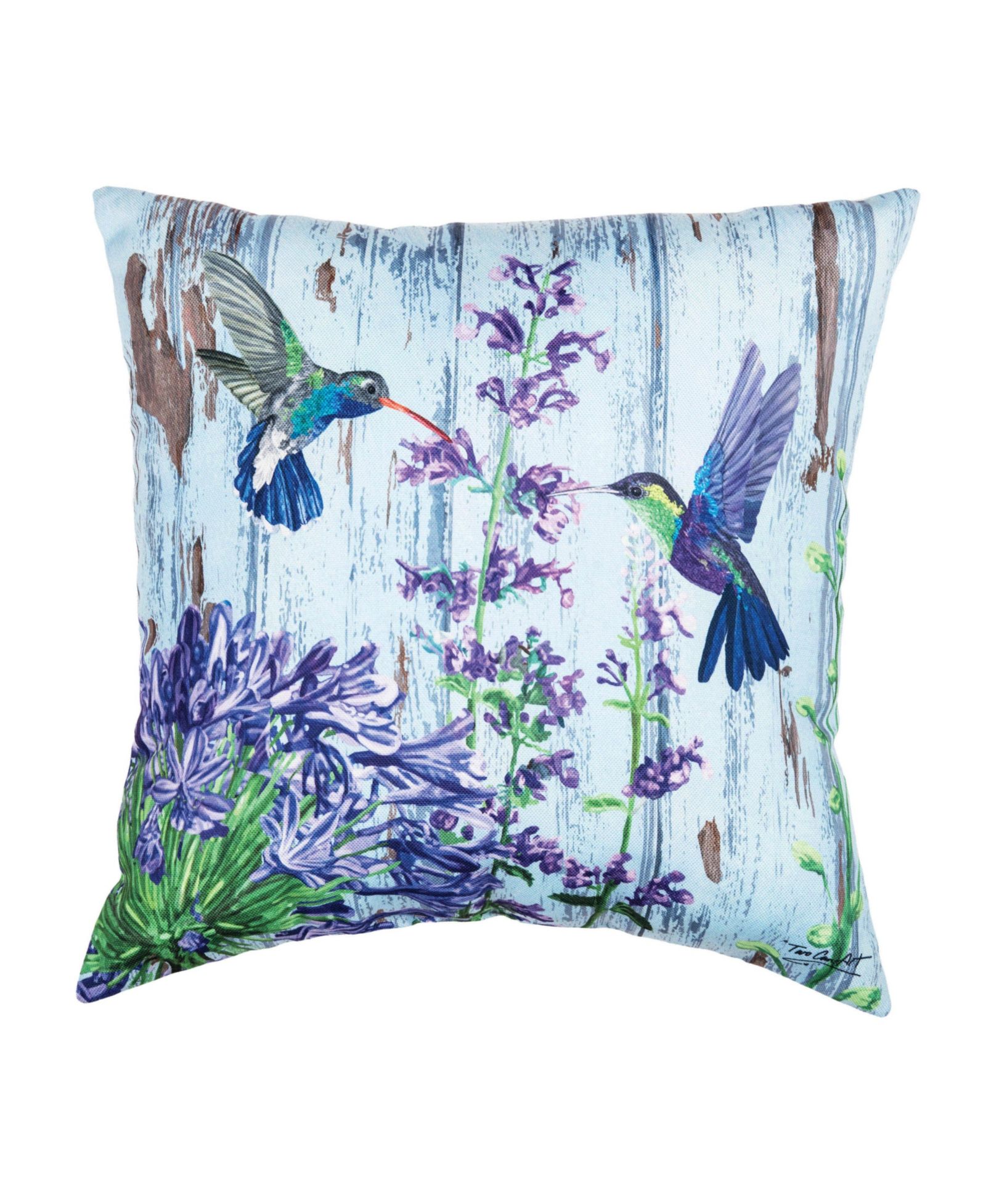 Декоративная подушка Hummingbird Paradise HD Printed 18" x 18"