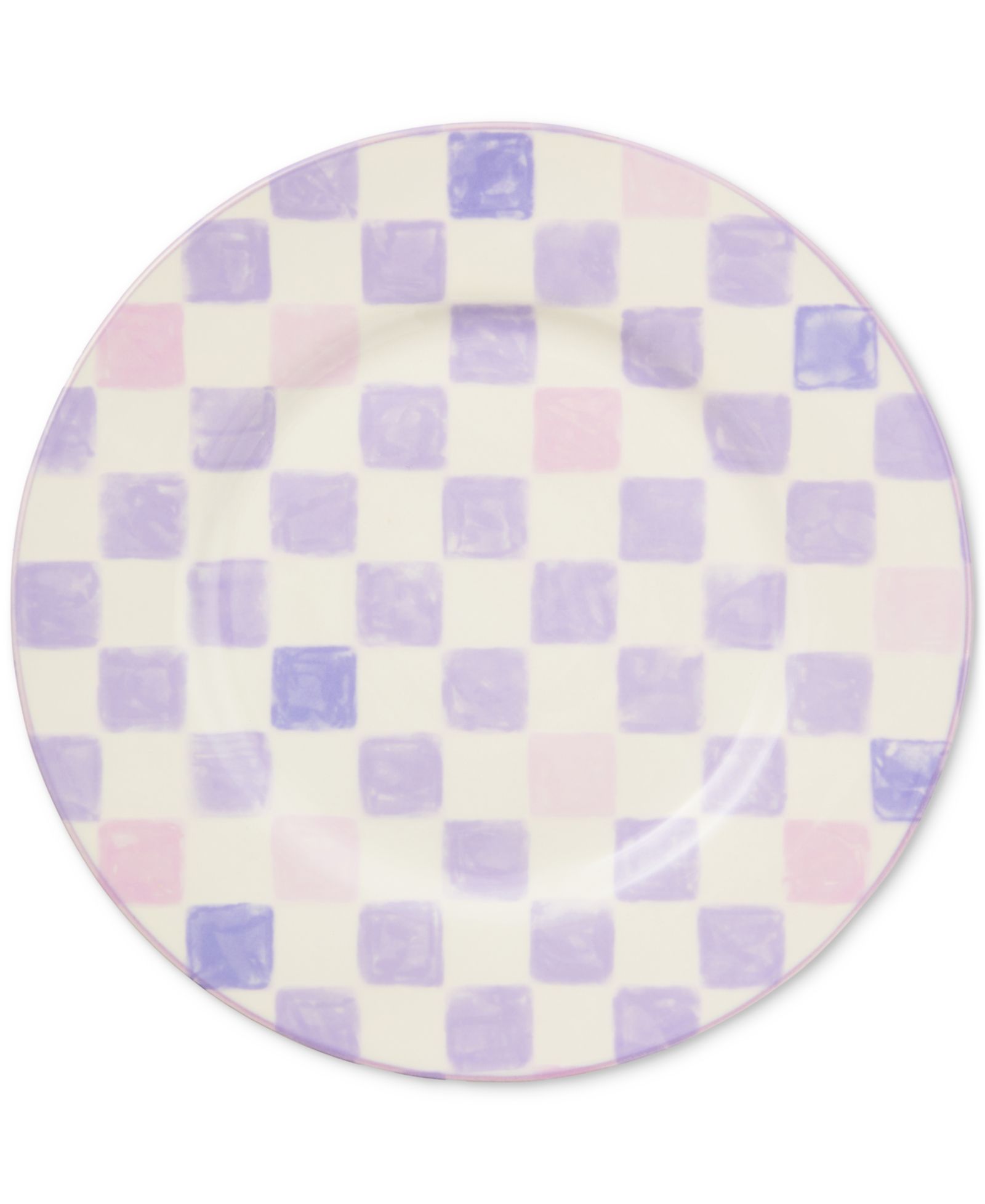 Тарелка Mackenzie-Childs Lilac Check Dinner
