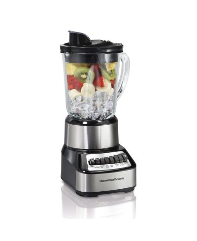 Slickblue Multi-Function Kitchen Countertop Blender with Glass Pitcher for Smoothies and More