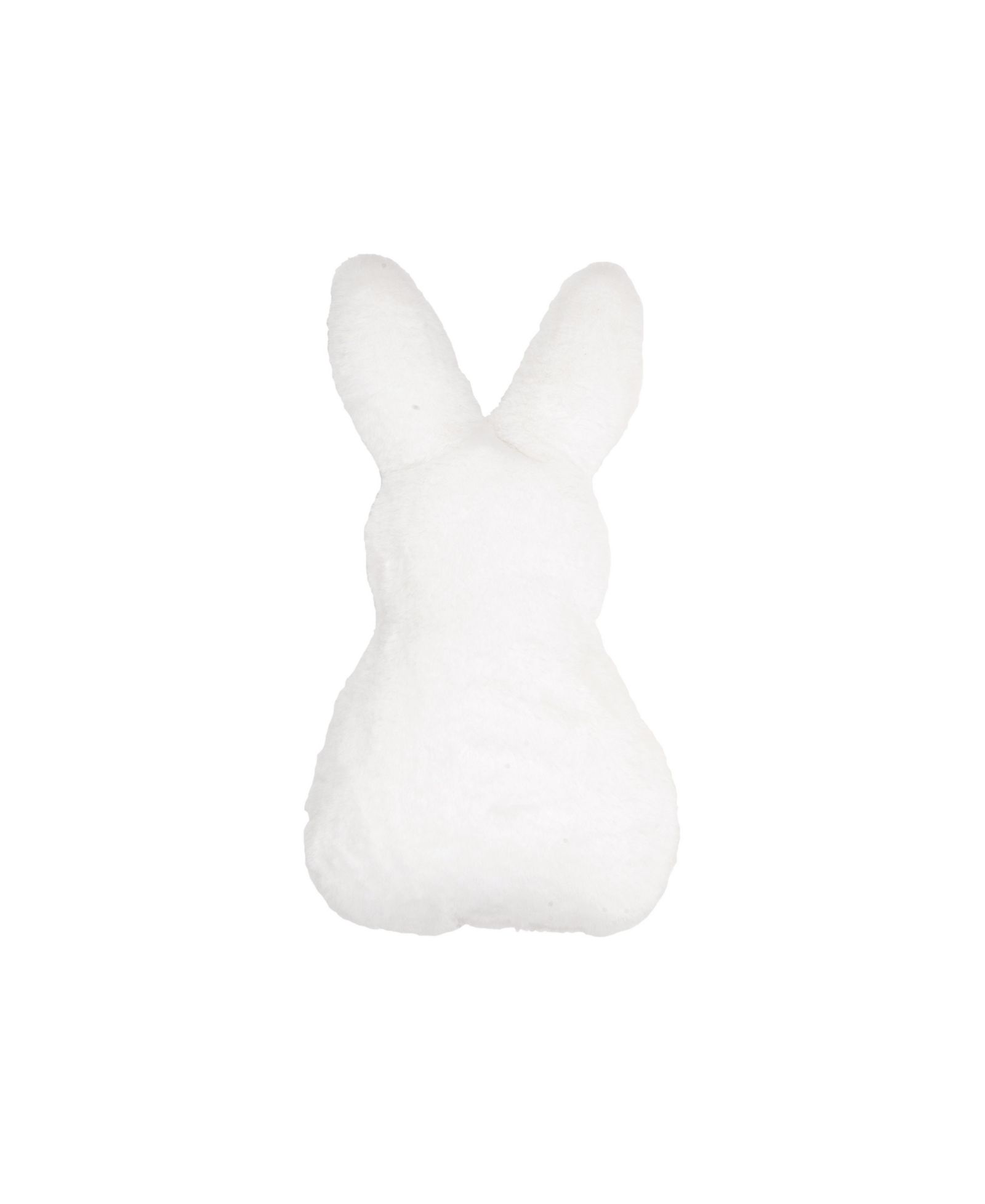 White Easter Bunny Rabbit Cotton Tail Mini Accent Pillow 10" x 18"