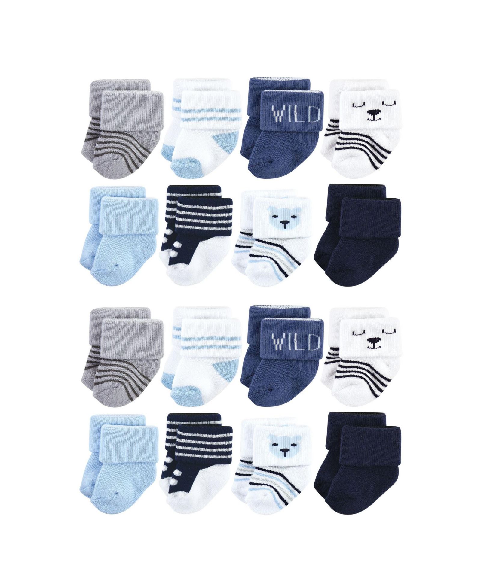 Детская обувь Hudson Baby Boys Hudson Gentle Cotton-Blend Newborn & Terry