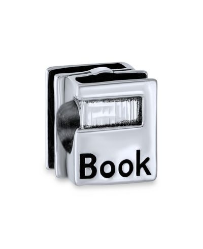 Bling Jewelry Graduate Books Graduation Charm Bead for Bracelet .925 Sterling Silver