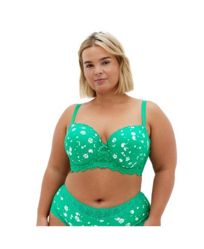Kelly green floral
