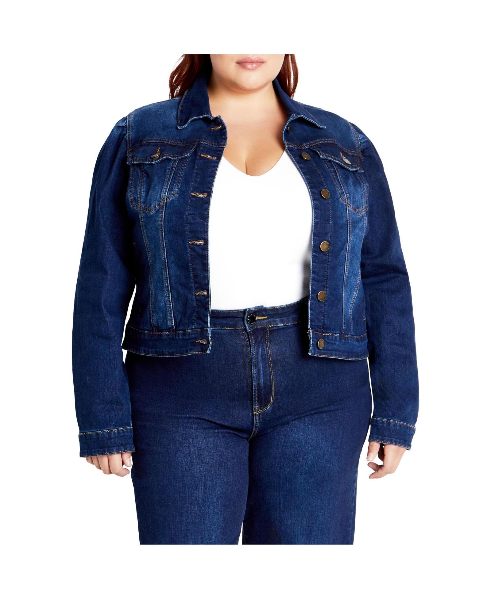Джинсовая куртка CITY CHIC Kira Plus Size