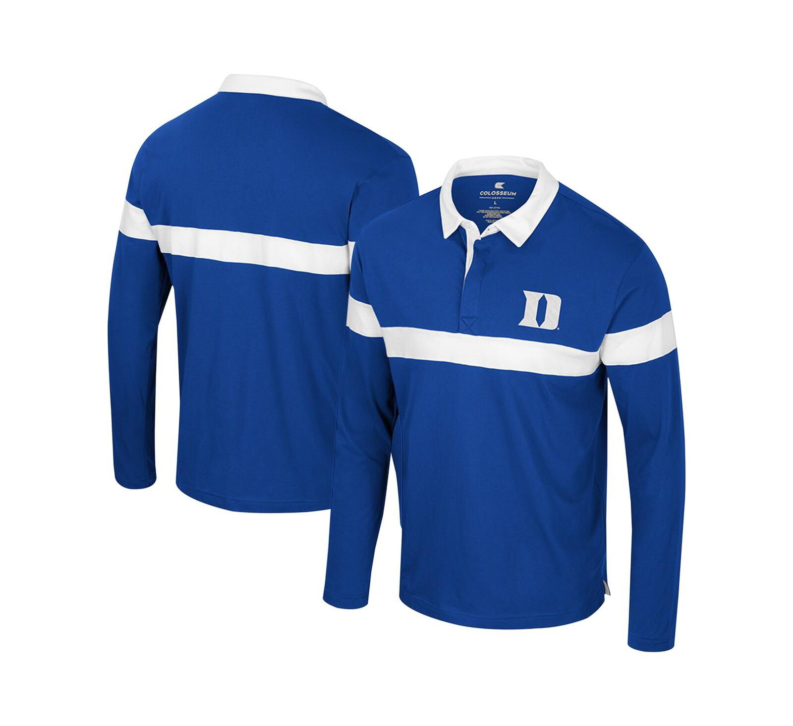 Colosseum Men's Royal Duke Blue Devils Too Cool For School Long Sleeve Polo