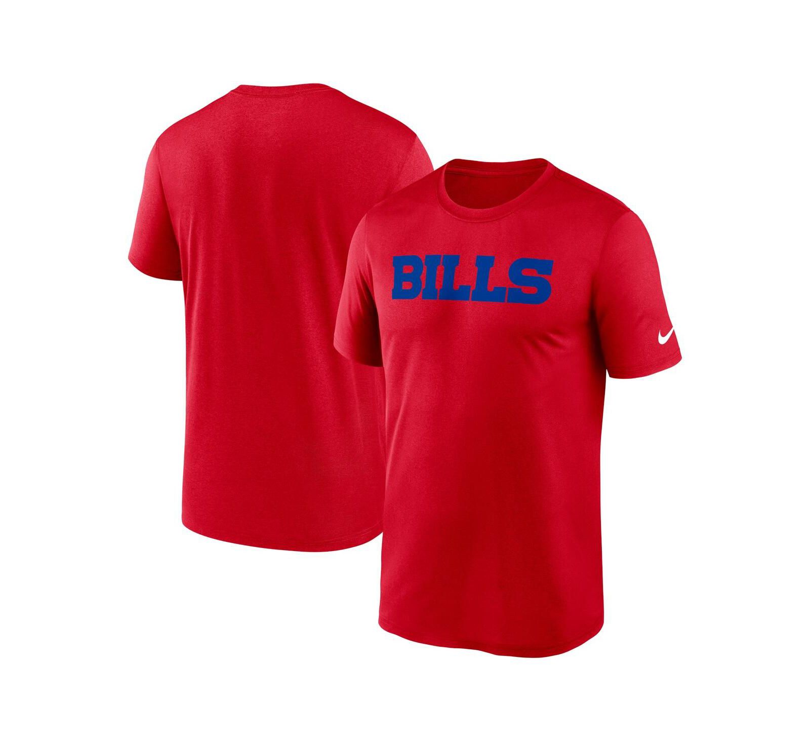 Nike Men's Red Buffalo Bills Primetime Legend Wordmark Performance T-Shirt