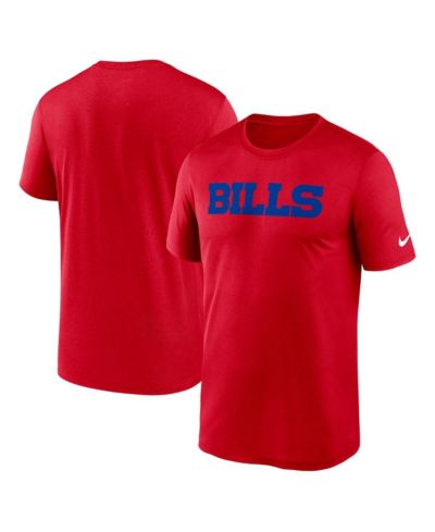 Мужская футболка Nike Red Buffalo Bills Primetime Legend Wordmark Performance