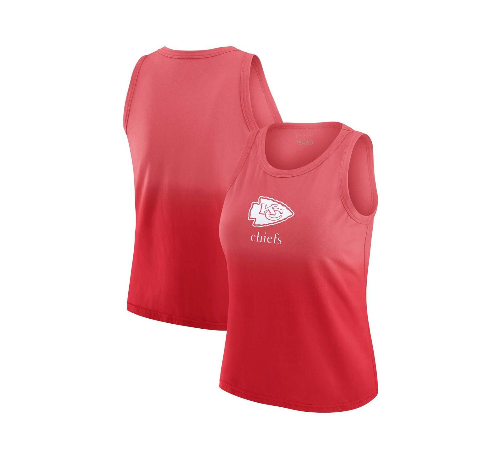 Женская майка WEAR by Erin Andrews x Gracie Hunt Kansas City Chiefs Ombre Red