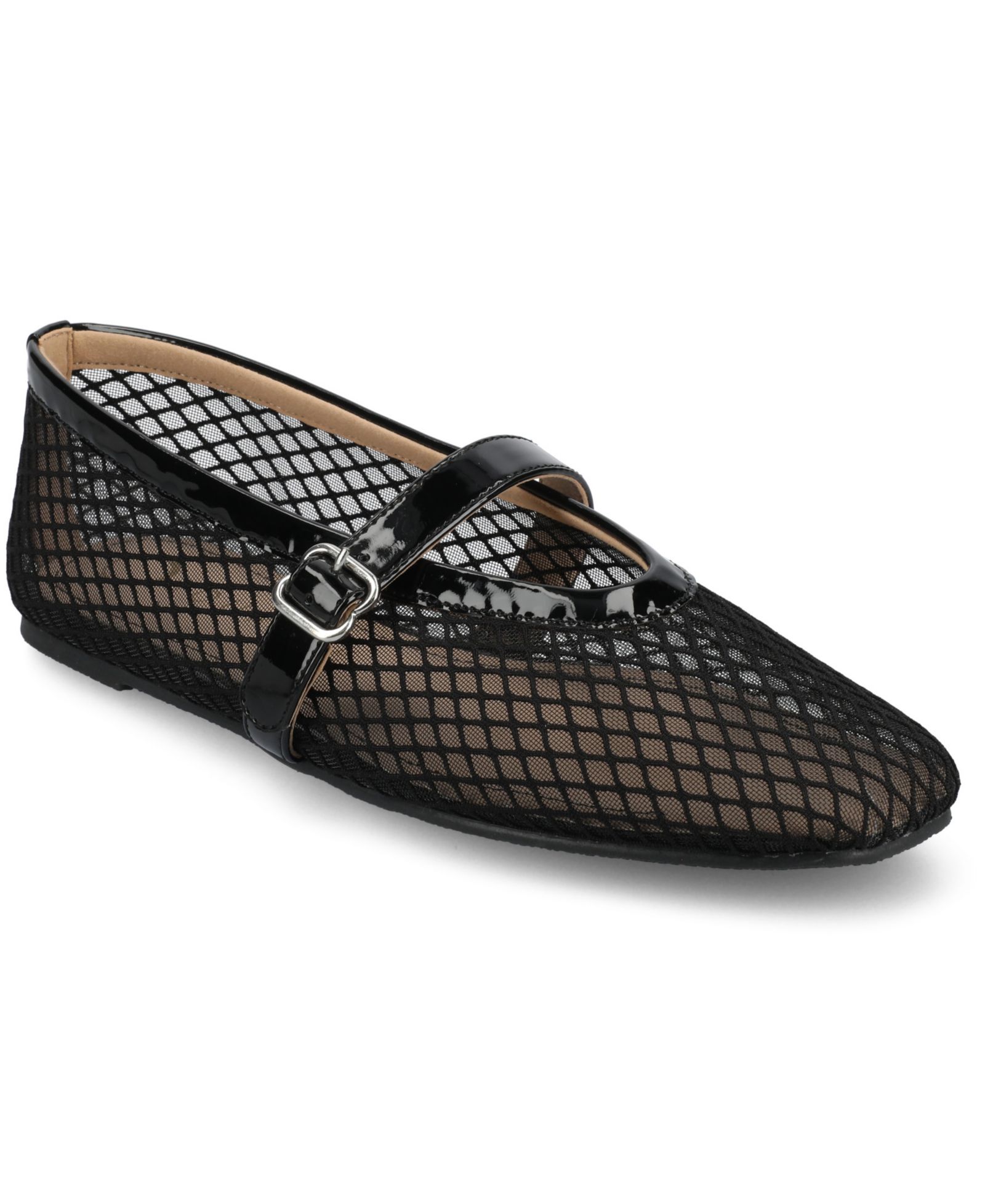 Journee Collection Women's Casha Mesh Mary Jane Flats