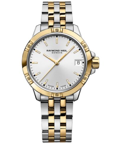 Raymond Weil Женские швейцарские часы Tango Quartz Two-Tone из нержавеющей стали, 30mm
