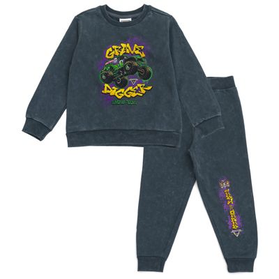 Комплект Monster Jam Little Boys Grave Digger: флисовое худи и брюки