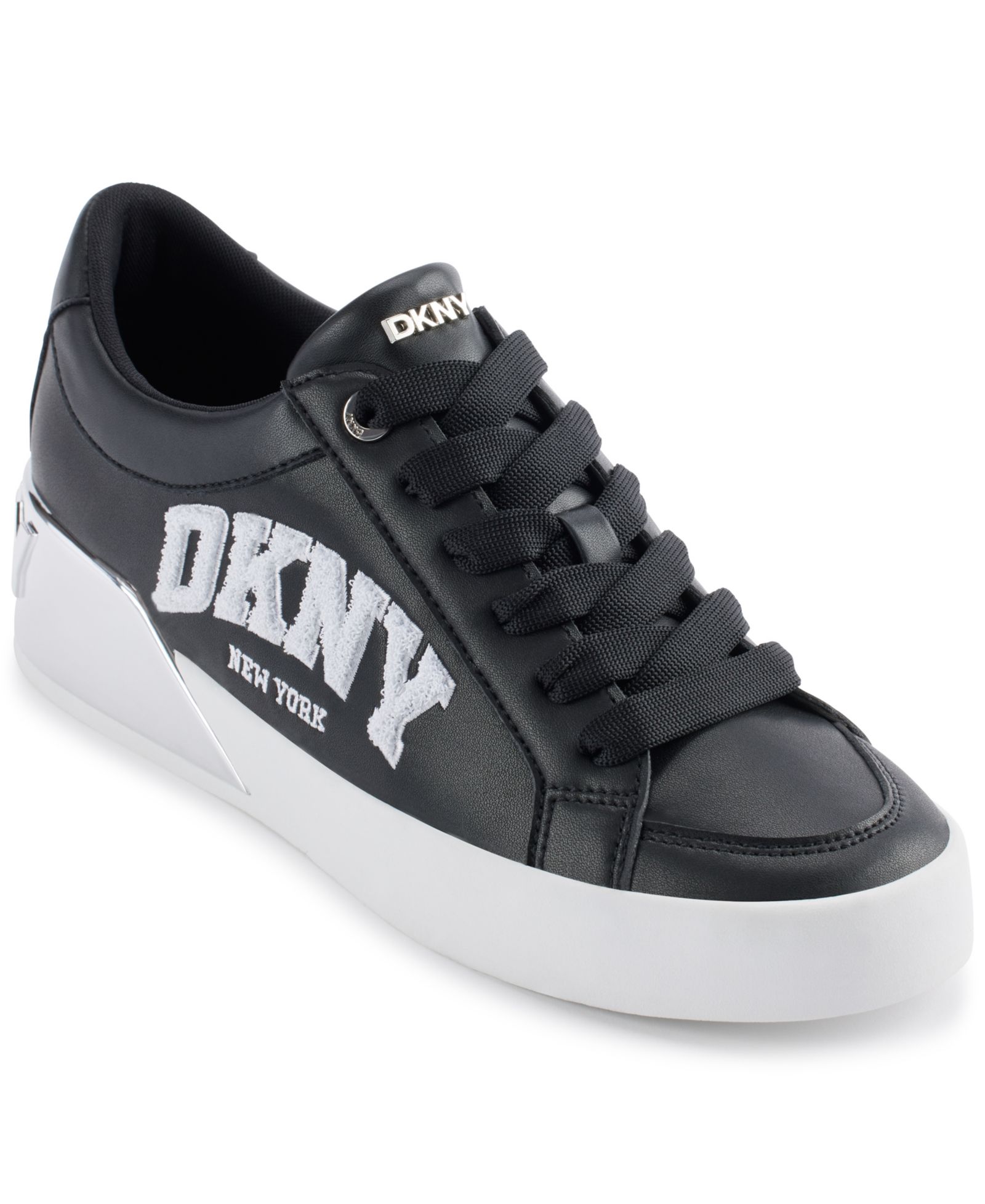 DKNY Women's Maben Varsity Lace-Up Sneakers
