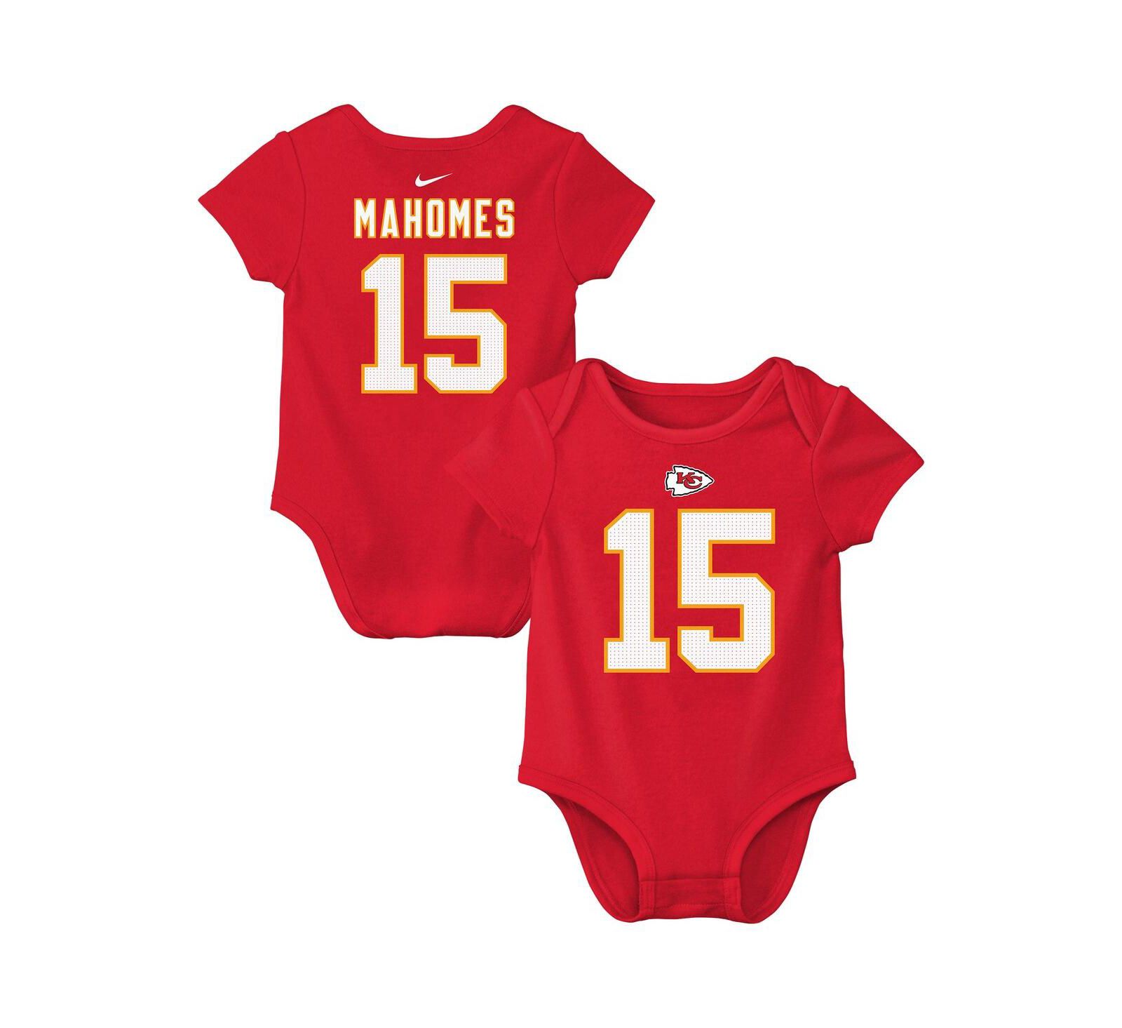 Боди Nike Patrick Mahomes Red Kansas City Chiefs для мальчиков и девочек