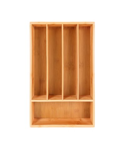 BergHOFF Bamboo 5-Slot Flatware Organizer, 13.5" x 8.25"