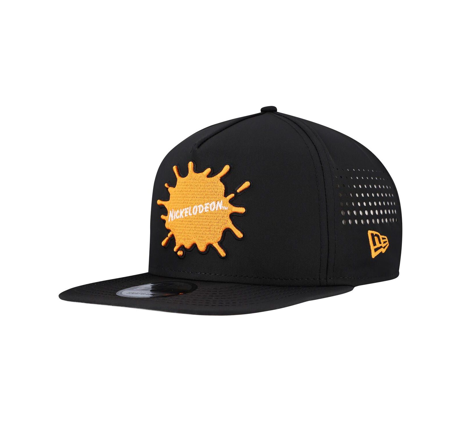 New Era Men's Black Nickelodeon Vented 9FIFTY Snapback Hat