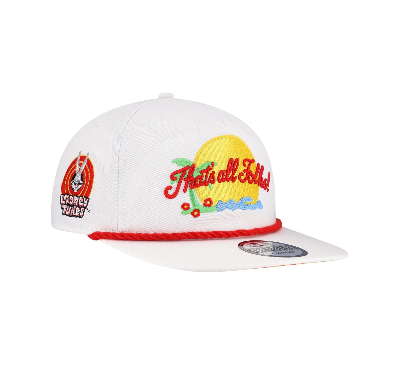 New Era Men's White Looney Tunes Golfer Adjustable Hat