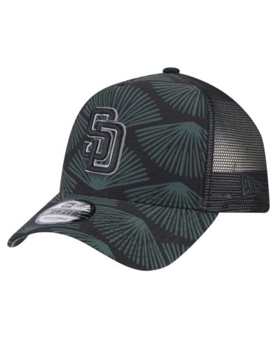 Мужская кепка New Era Black San Diego Padres 9FORTY A-Frame Trucker Adjustable