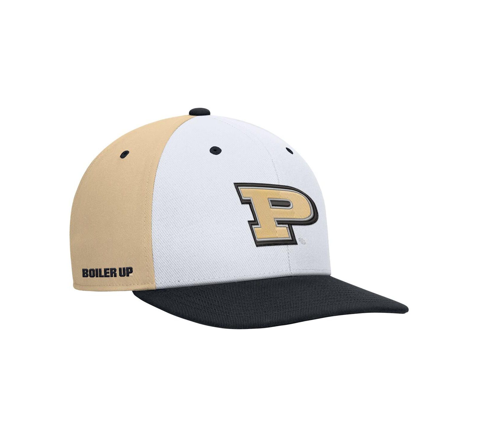 Мужская кепка Nike White/Gold Purdue Boilermakers Pro Performance Snapback