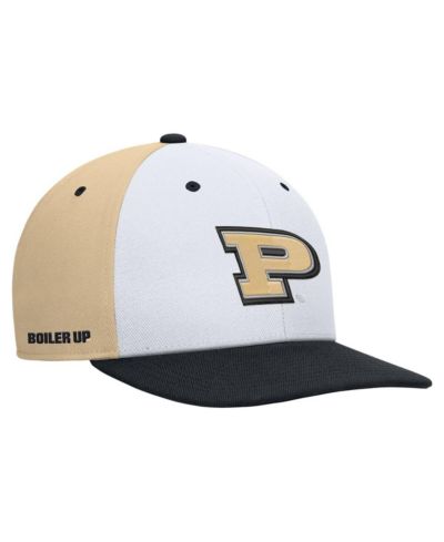 Мужская кепка Nike White/Gold Purdue Boilermakers Pro Performance Snapback
