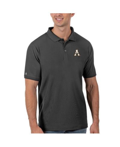 Поло Antigua Appalachian State Mountaineers Legacy мужское антрацитовое