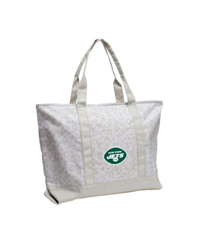 Сумка-тоут Logo Brands New York Jets с леопардовым принтом