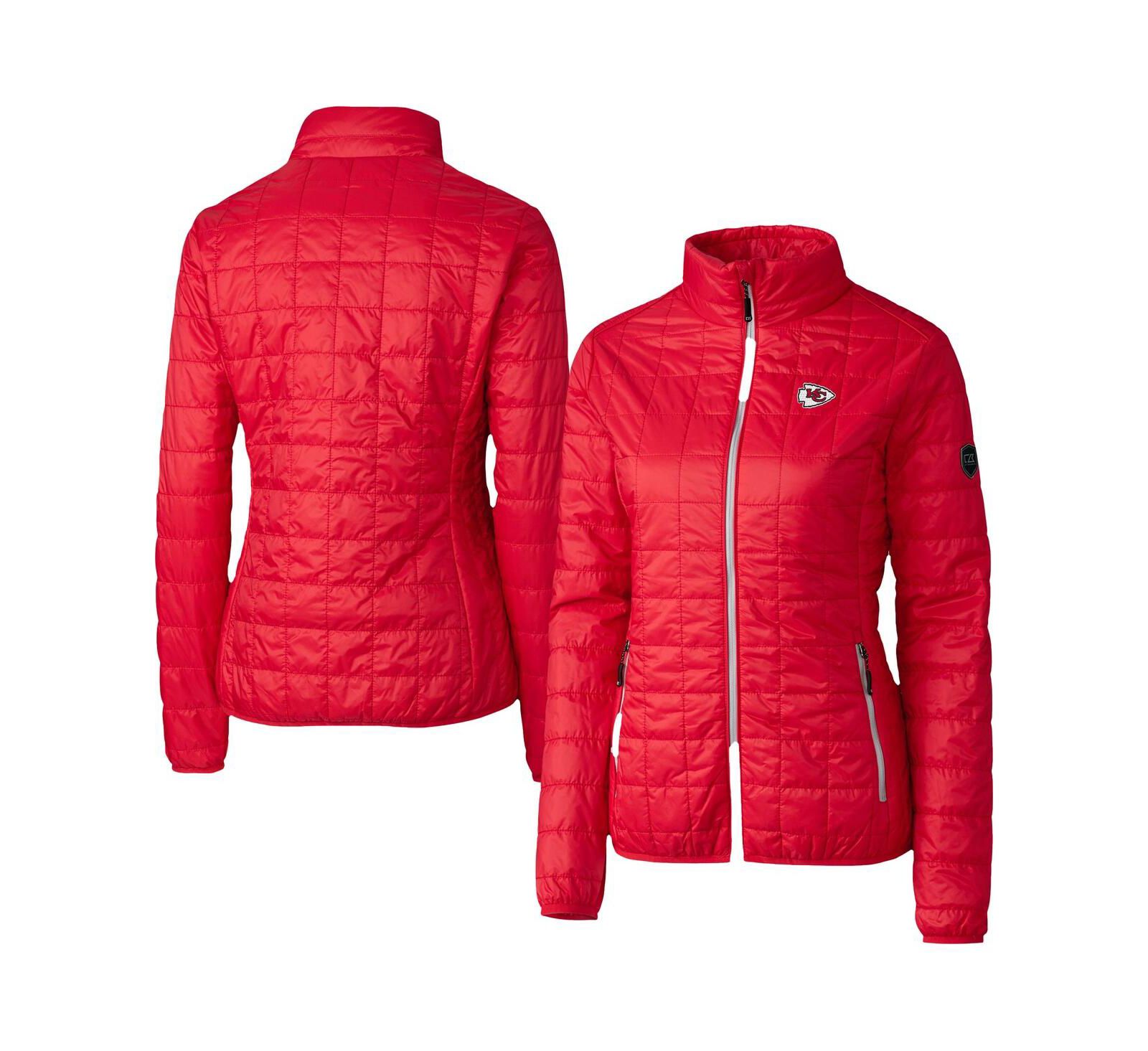 Cutter & Buck Women's Red Kansas City Chiefs Rainier PrimaLoft Eco Insulated Full-Zip Puffer Jacket