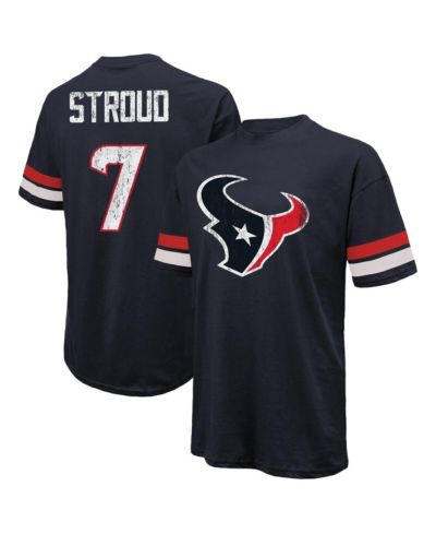 Majestic Threads Men's C.J. Stroud Navy Houston Texans Oversized Name & Number T-Shirt