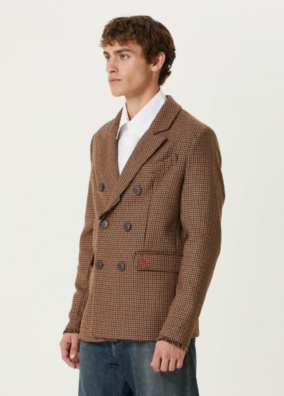 Мужской PCFG Wool and Cashmere Blend Double Breasted Blazer