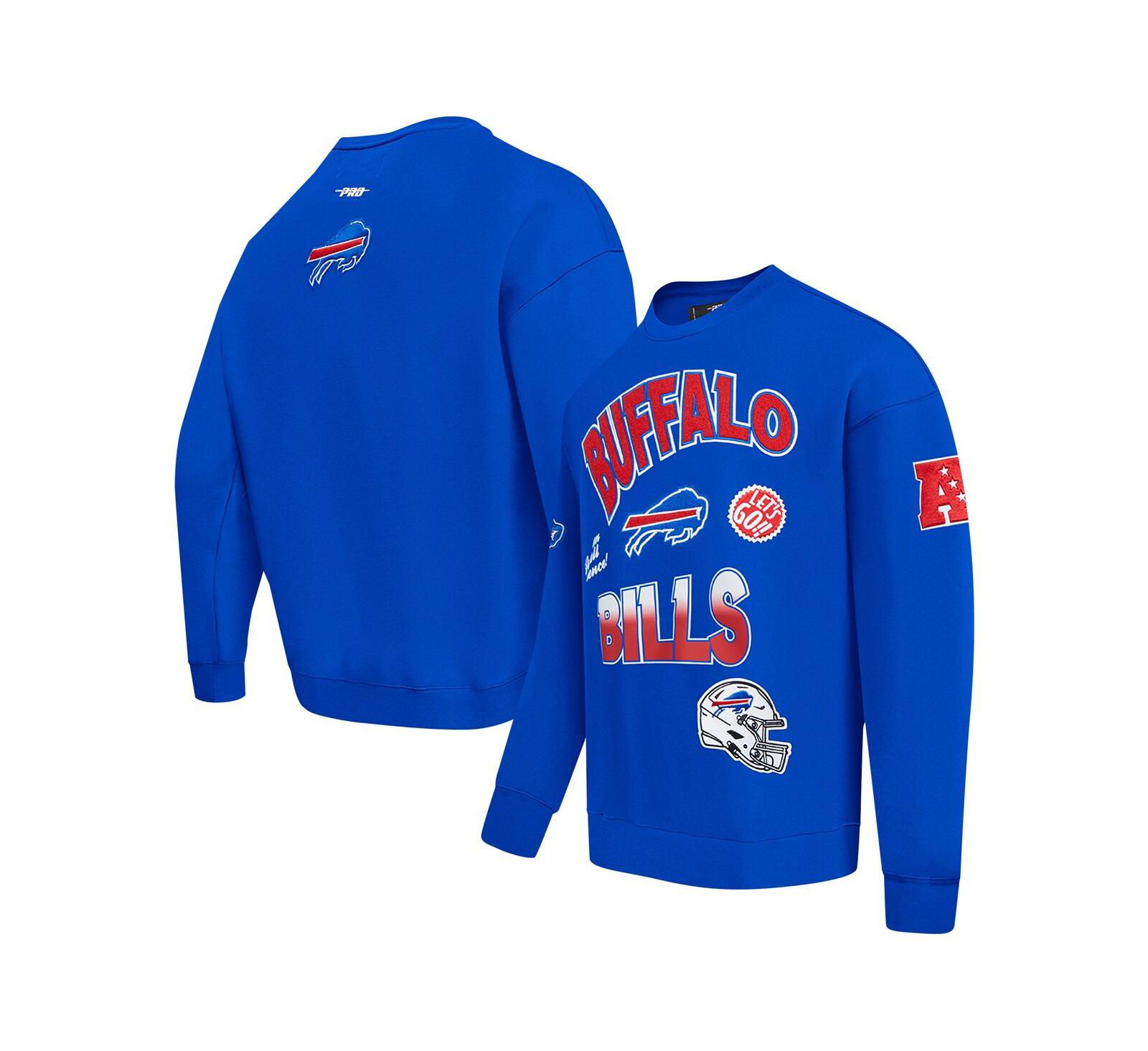 Мужская толстовка Pro Standard Royal Buffalo Bills с заниженной линией плеча