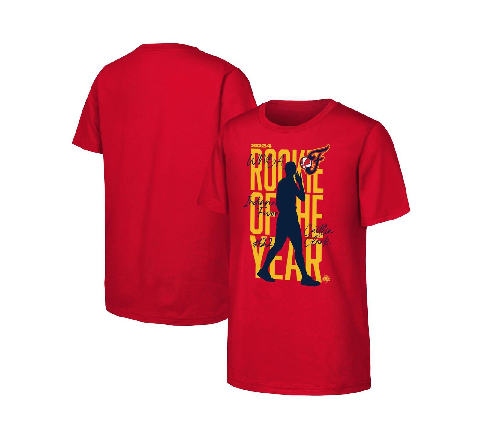 Футболка Outerstuff для мальчиков и девочек Red Caitlin Clark Indiana Fever 2024 WNBA Rookie of the Year
