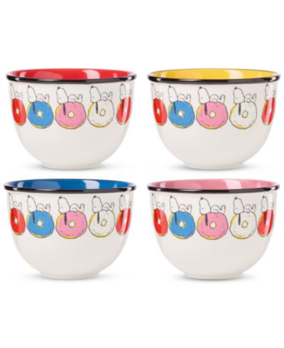 Lenox Chef Snoopy Porcelain Dessert Bowls, Set of 4