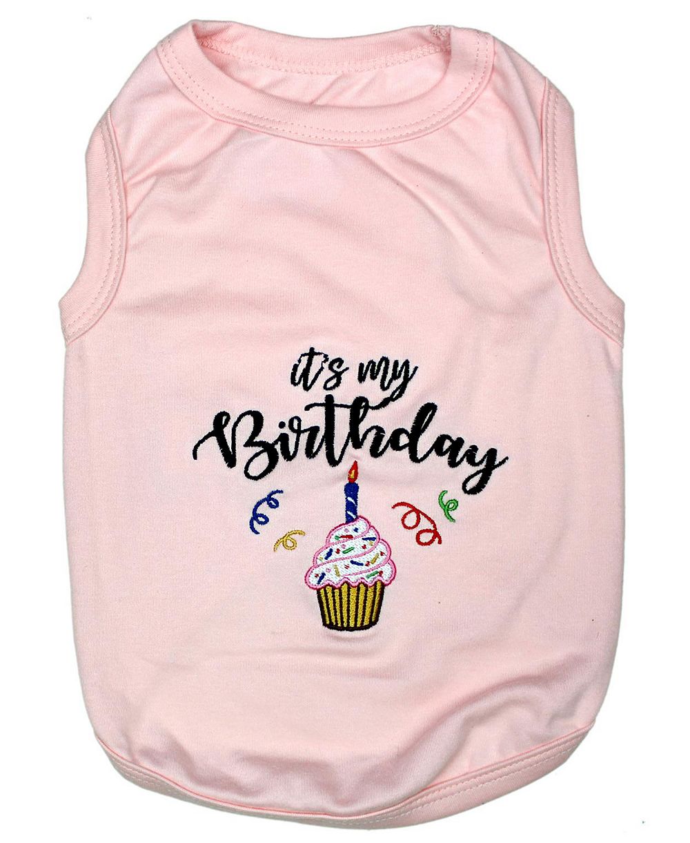 Parisian Pet футболка для собак It's My Birthday розового цвета