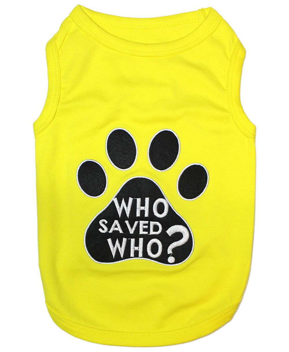 Футболка Parisian Pet Who Saved Who? для собак