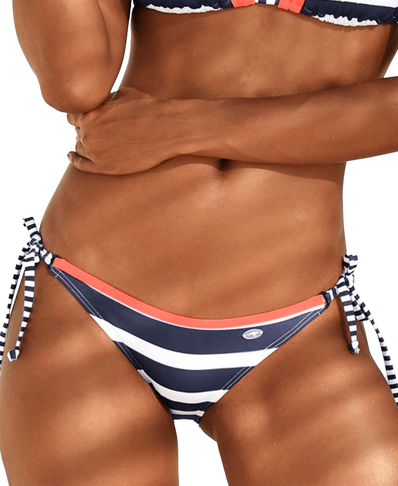 LASCANA Women's Side Tie Bikini Style Low-Rise Cheeky-Coverage Swim Bottom