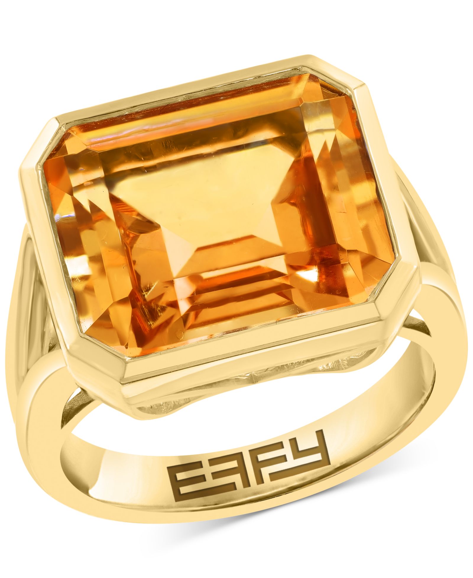 EFFY® Citrine Statement Ring (11 ct. t.w.) in 14k Gold over Silver (Available in Blue Topaz)