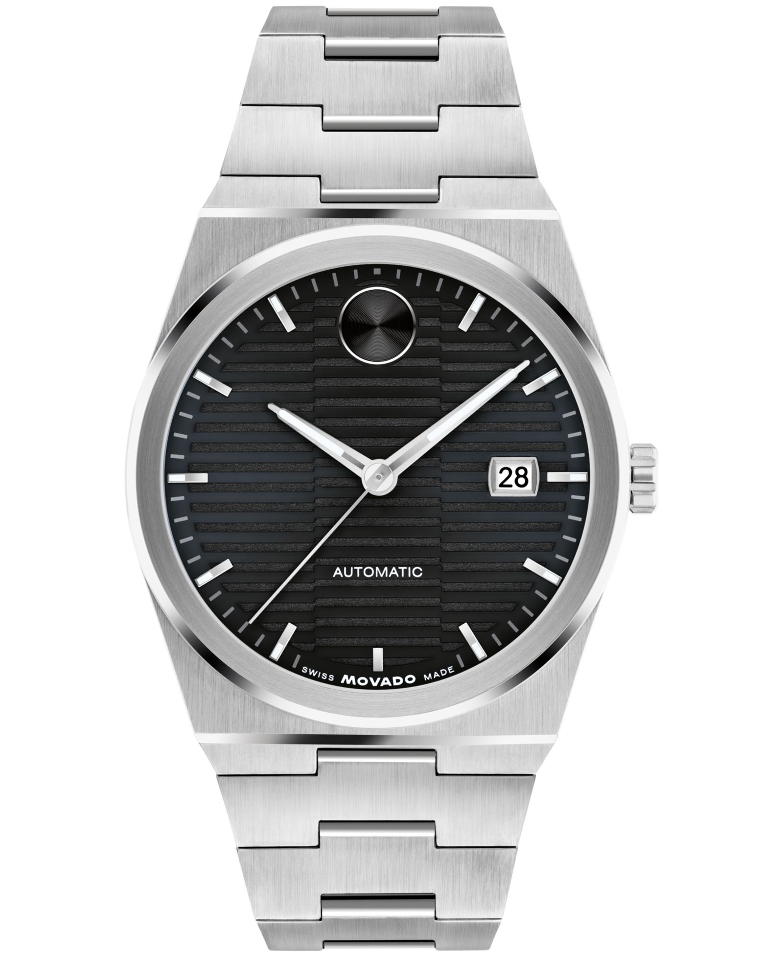 Мужские швейцарские автоматические часы Movado Bold Quest Stainless-Steel, 39mm