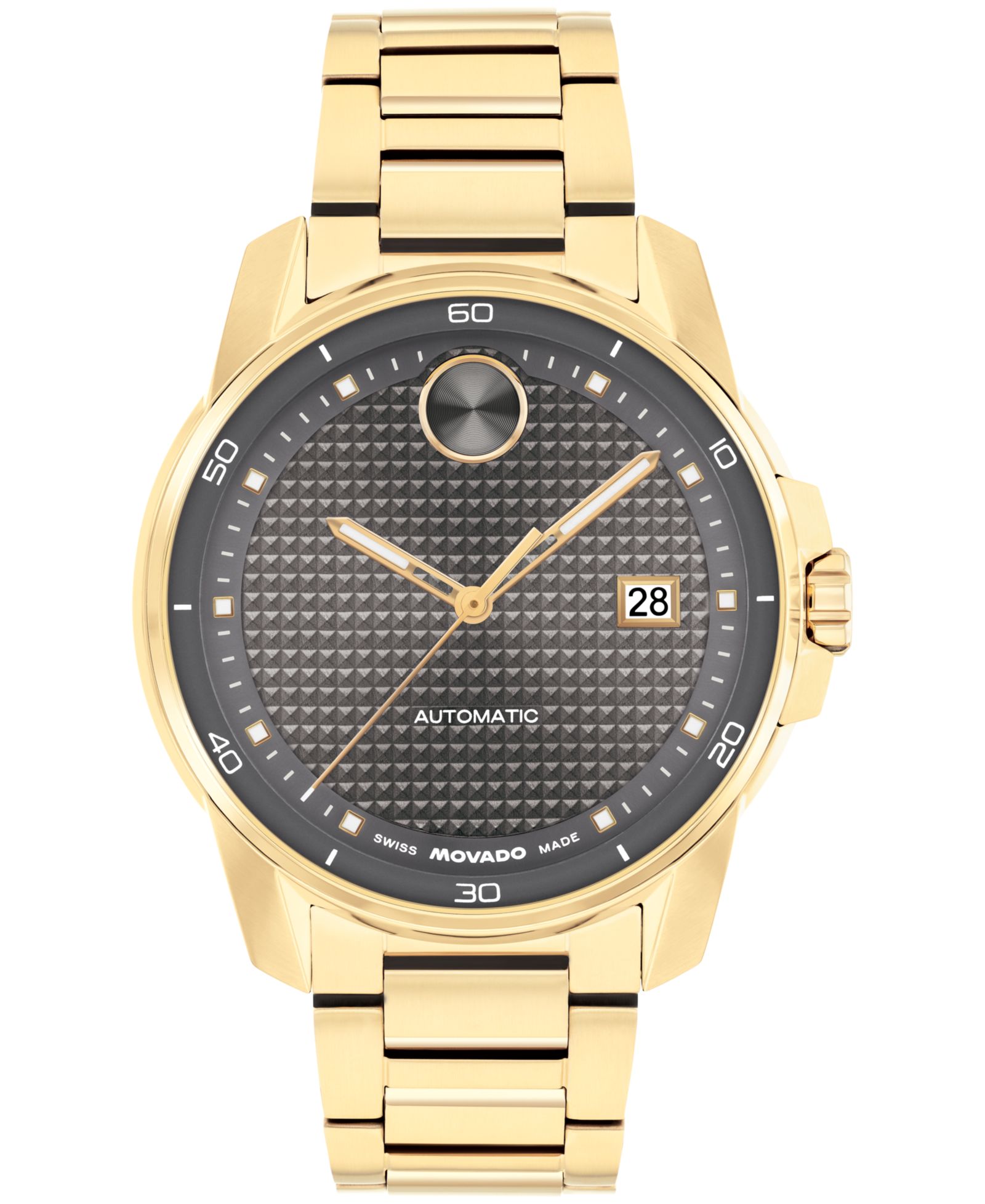 Movado Мужские часы Bold Verso Swiss Automatic Light Gold Steel 41mm