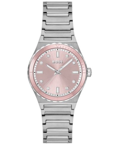 Hugo Boss Женские кварцевые часы Candor Sport, сталь, 32mm