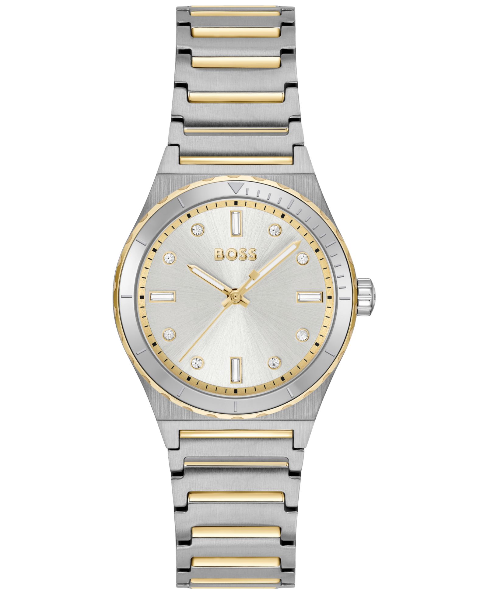 Женские кварцевые часы Hugo Boss Candor Sport, двухцветная сталь, 32mm