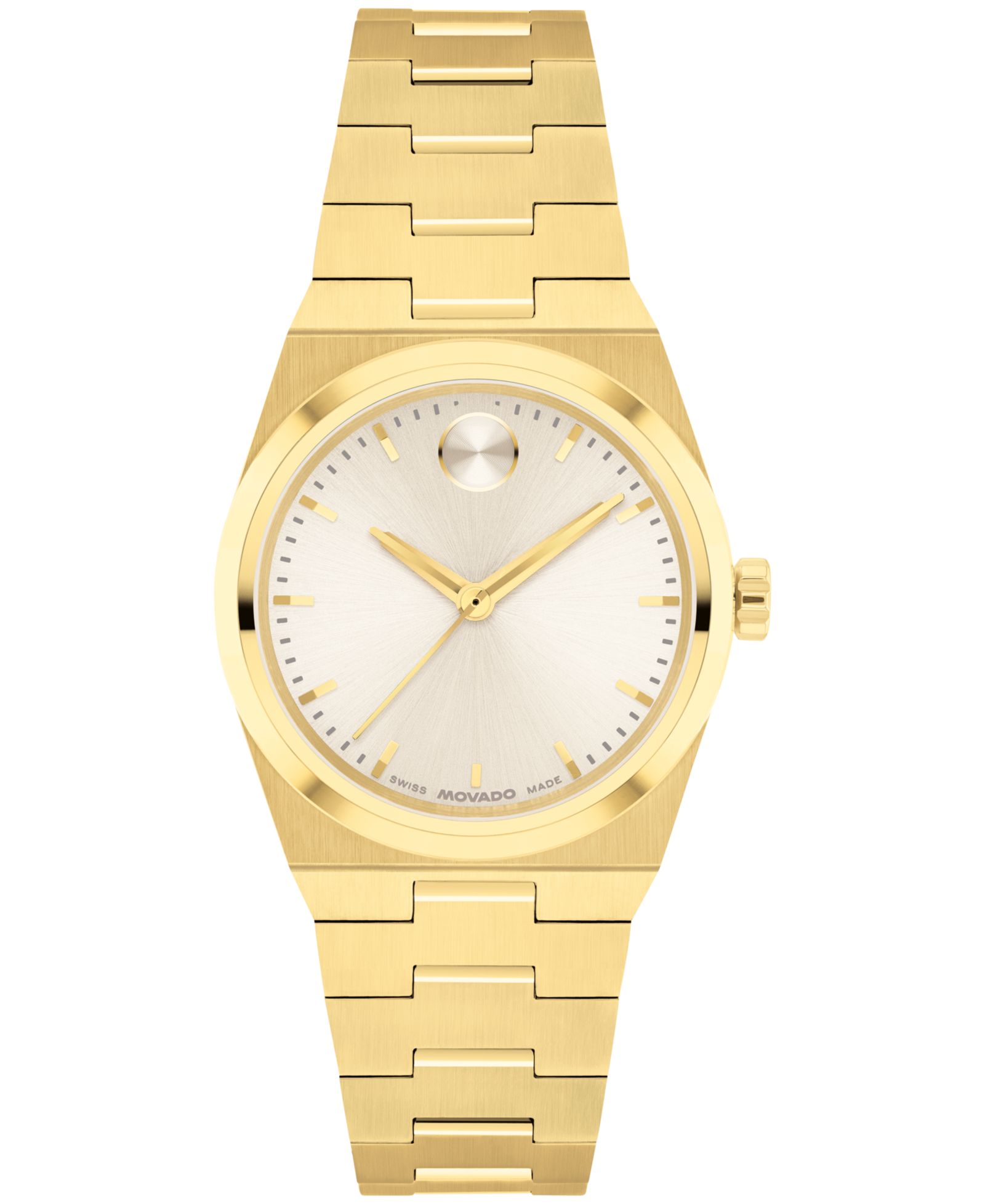 Женские часы Movado Bold Quest Mini Swiss Quartz 28mm Light Gold Steel