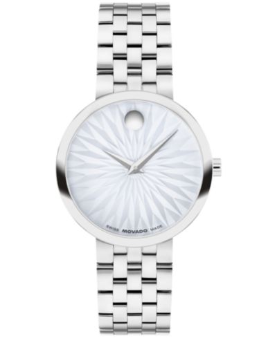 Женские часы Movado Women's Museum Classic Swiss Quartz Stainless-Steel 29.5mm