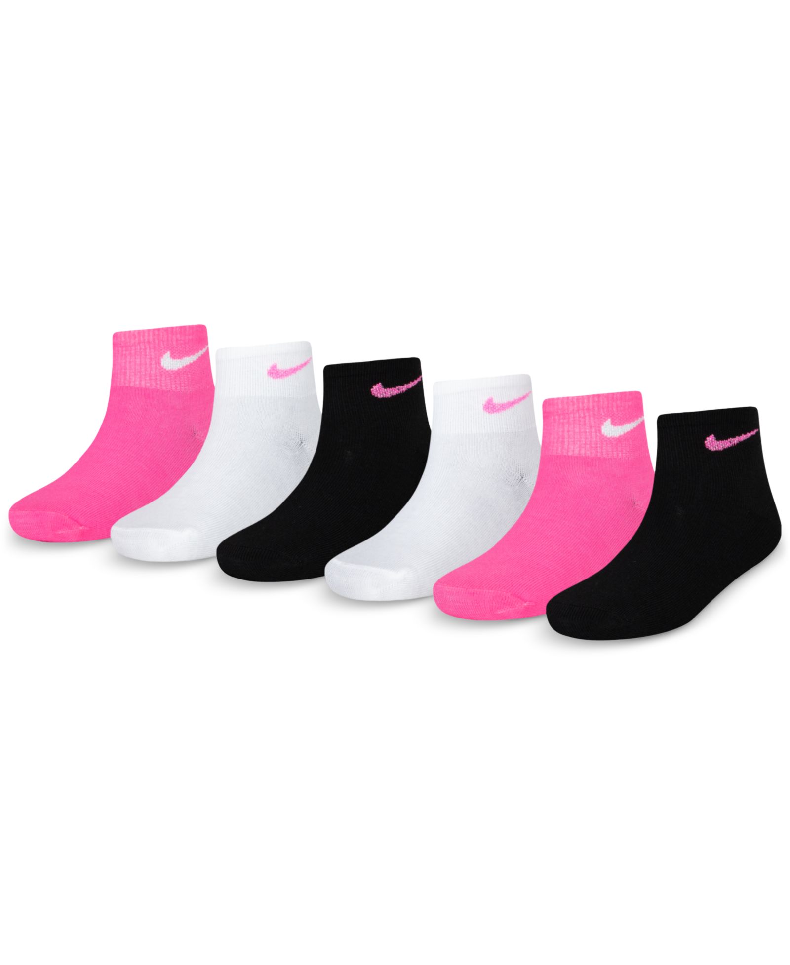 Носки Nike Metallic Swoosh для девочек, 6 пар