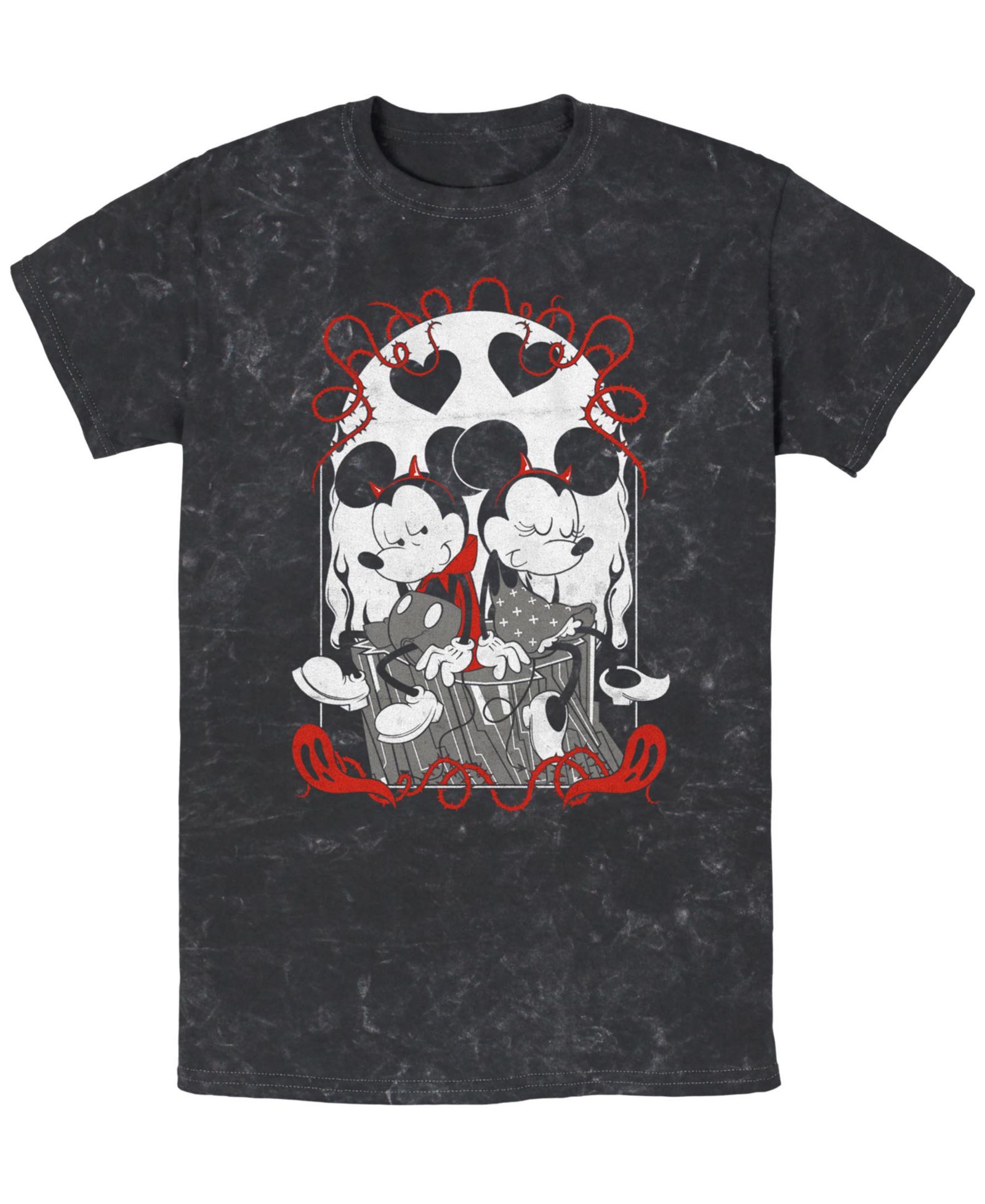 Fifth Sun Men's Mickey's Goth Tarot Short Sleeve T-Shirt