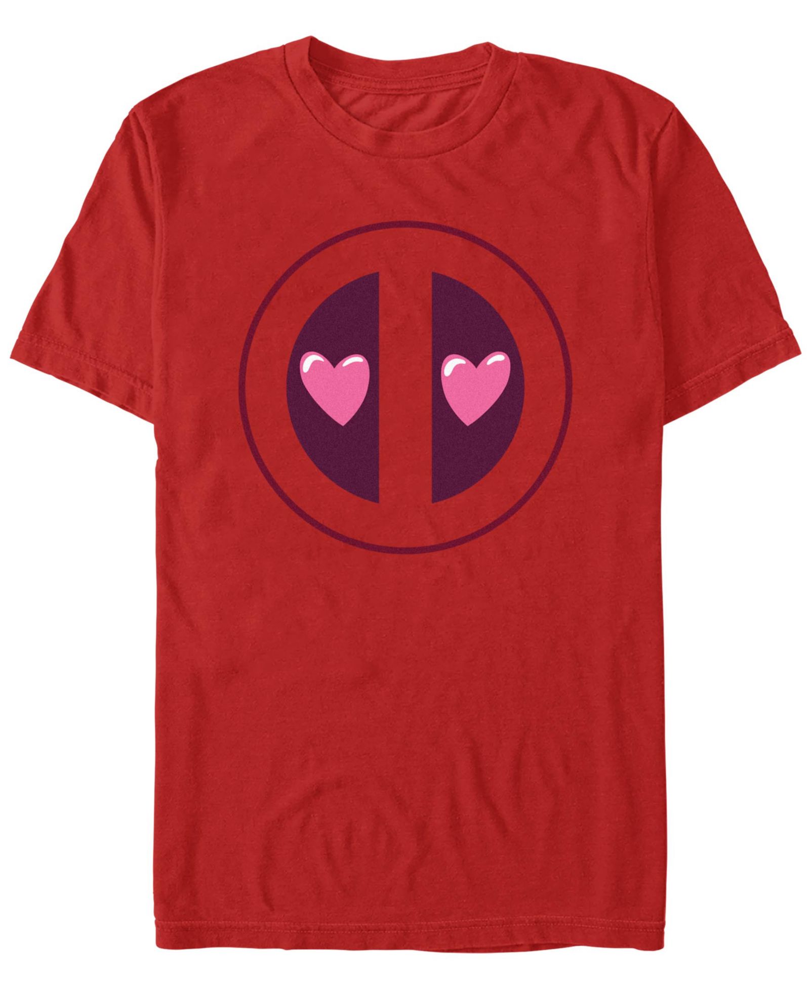 Fifth Sun Men's Deadpool Heart Eyes Short Sleeve T-Shirt