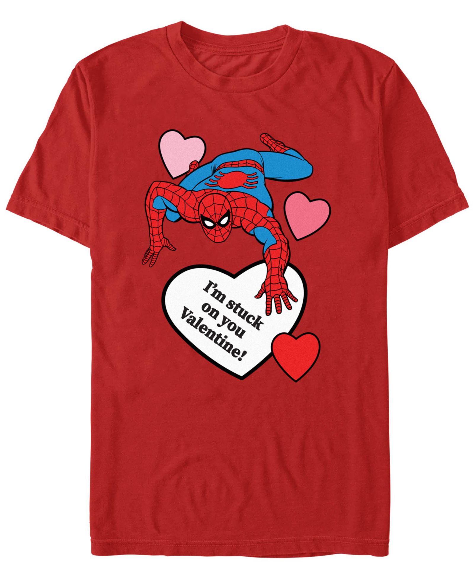 Fifth Sun Men's Spiderman I'm Stuck On You Short Sleeve T-Shirt