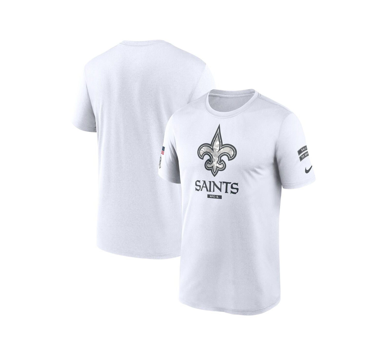 Мужская футболка Nike White New Orleans Saints 2024 Salute To Service Legend Performance