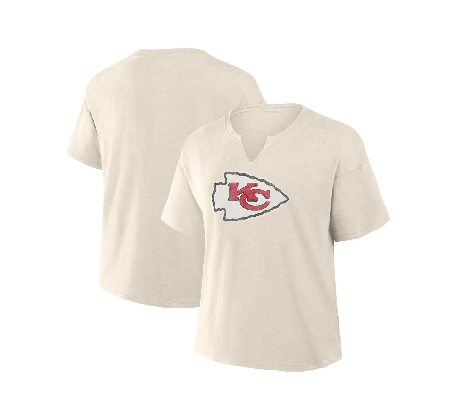 Fanatics Женская футболка V-Neck с логотипом Kansas City Chiefs
