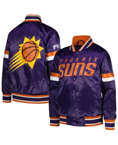 Унисекс атласная куртка Starter Phoenix Suns Home Game Varsity Purple