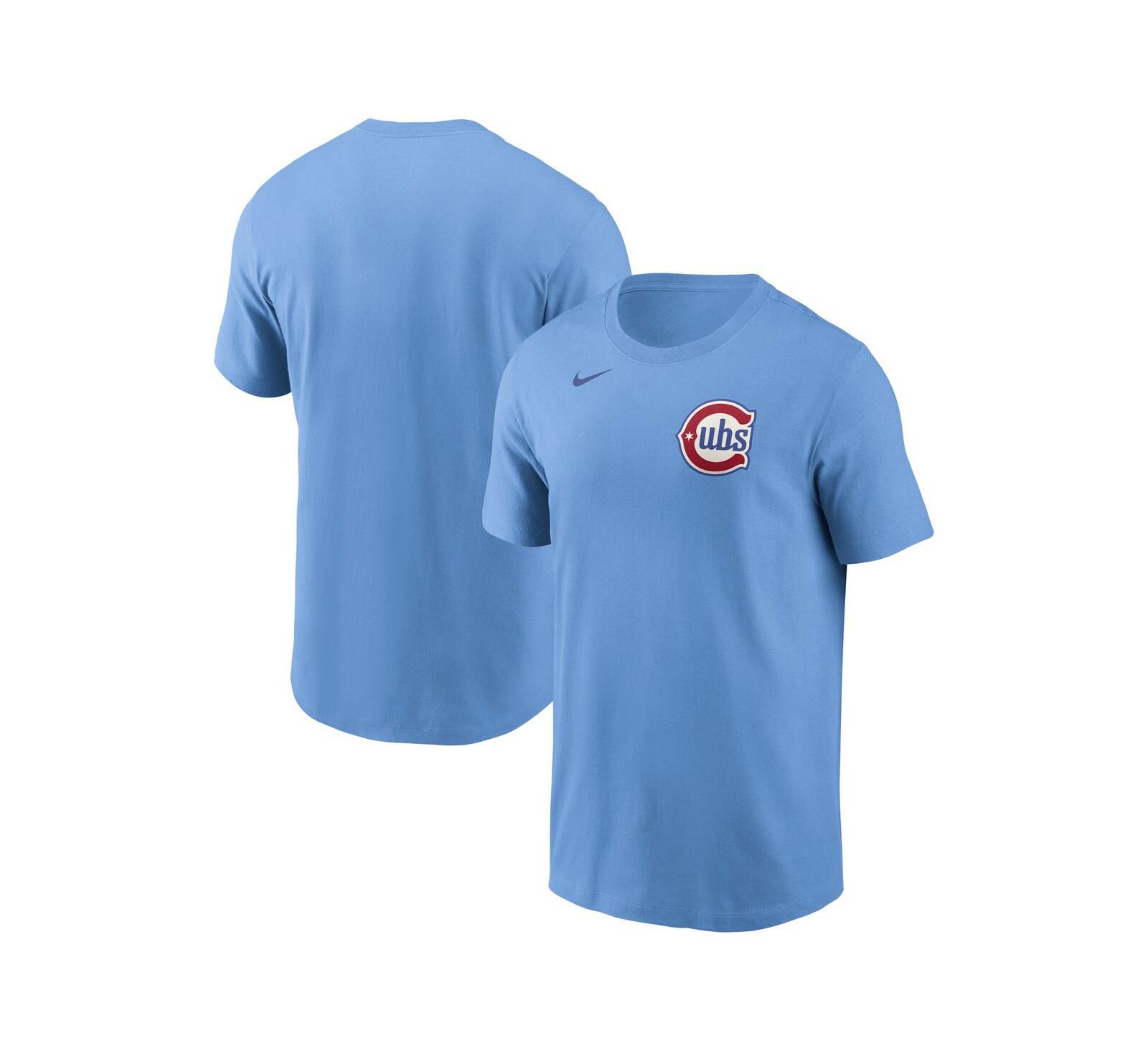 Футболка Nike Men's Baby Blue Chicago Cubs Alternate Wordmark